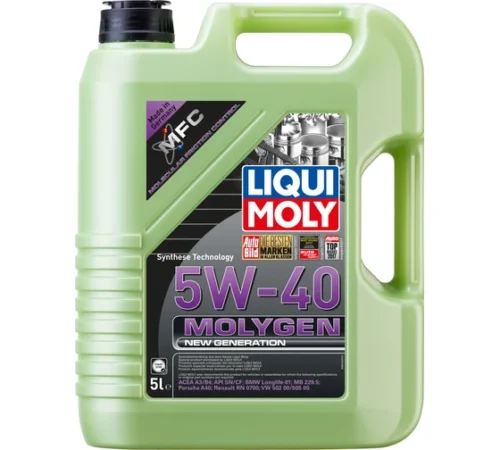 НС-синтетическое моторное масло LIQUI MOLY Molygen New Generation 5W-40 5л